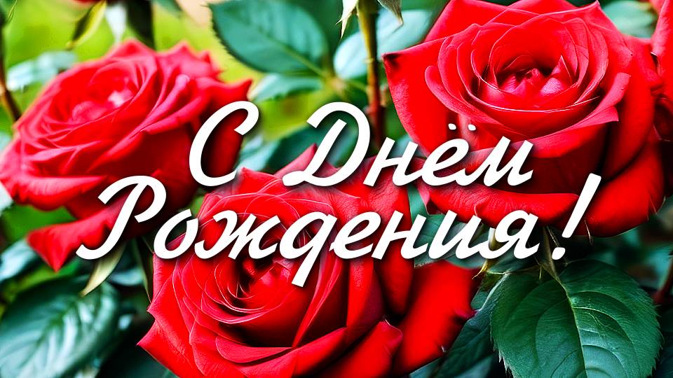 Красивейшее поздравление с днём рождения!