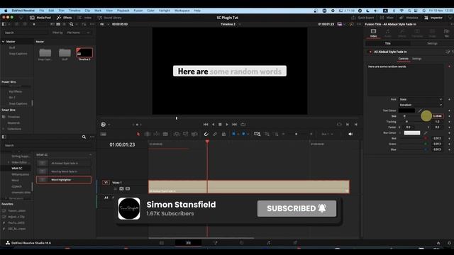 Word by Word Fade In Plus - DaVinci Resolve