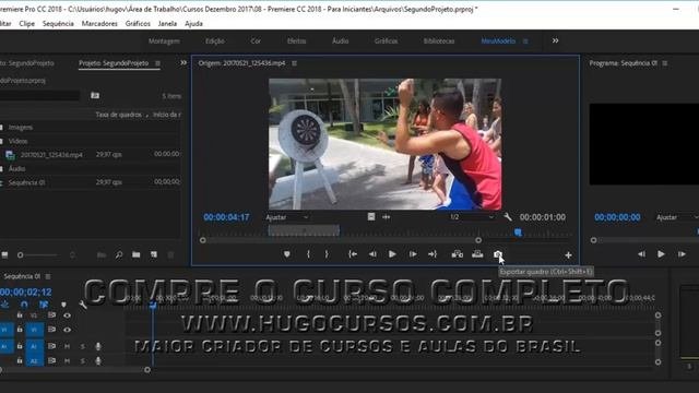 Curso de Premiere CC 2018 - Aula 14 - Exportando imagem do vídeo