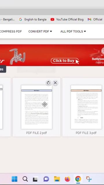 How to Merge Multiple PDF Files into One Online #shorts