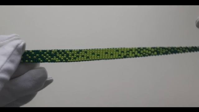 Браслет из бисера Яркий зелёный