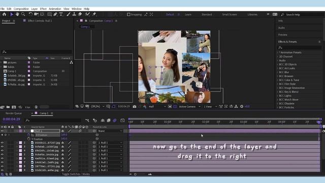 collage slide | after effects tutorial