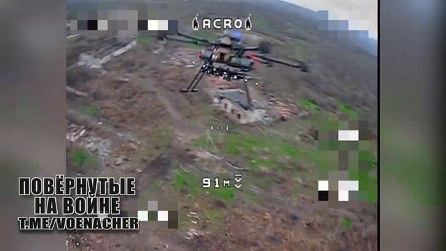 Часовярское направление, воздушные бои беспилотников. Сбитие вражеского тяжелого дрона десантниками