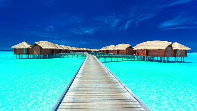 Maledives Bungalow ~ Ocean Soundscape ~ Tropical Wave Sounds ~ Fantastic Soothing SoundZzz