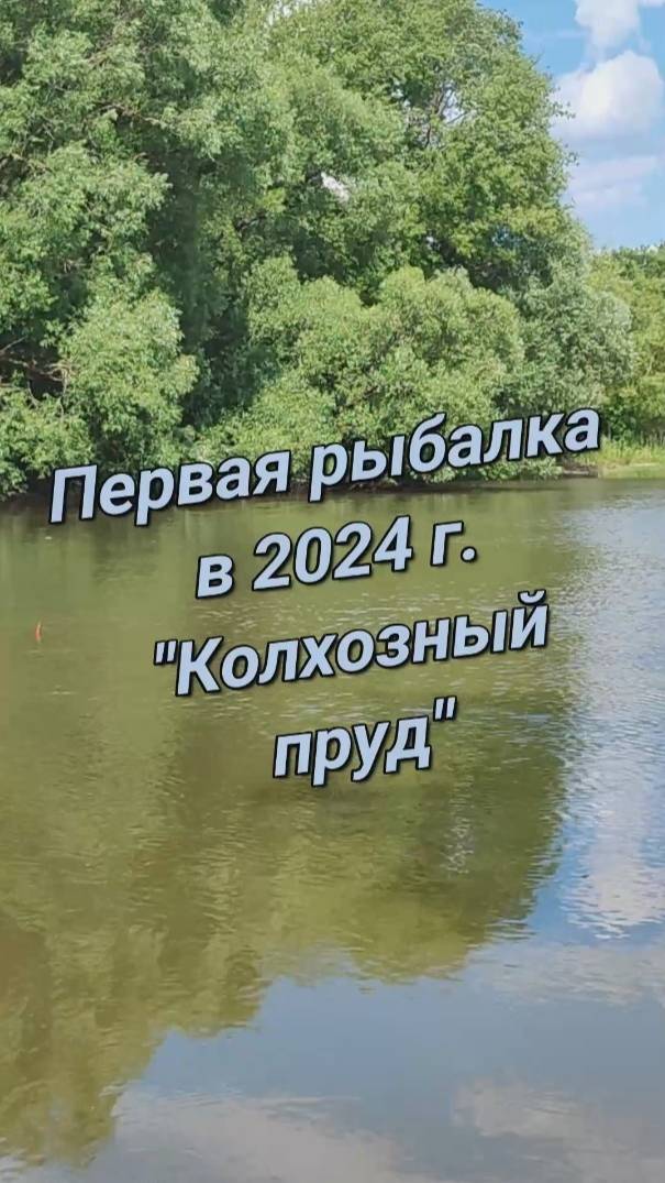 Первая рыбалка 2024. Колхозный пруд