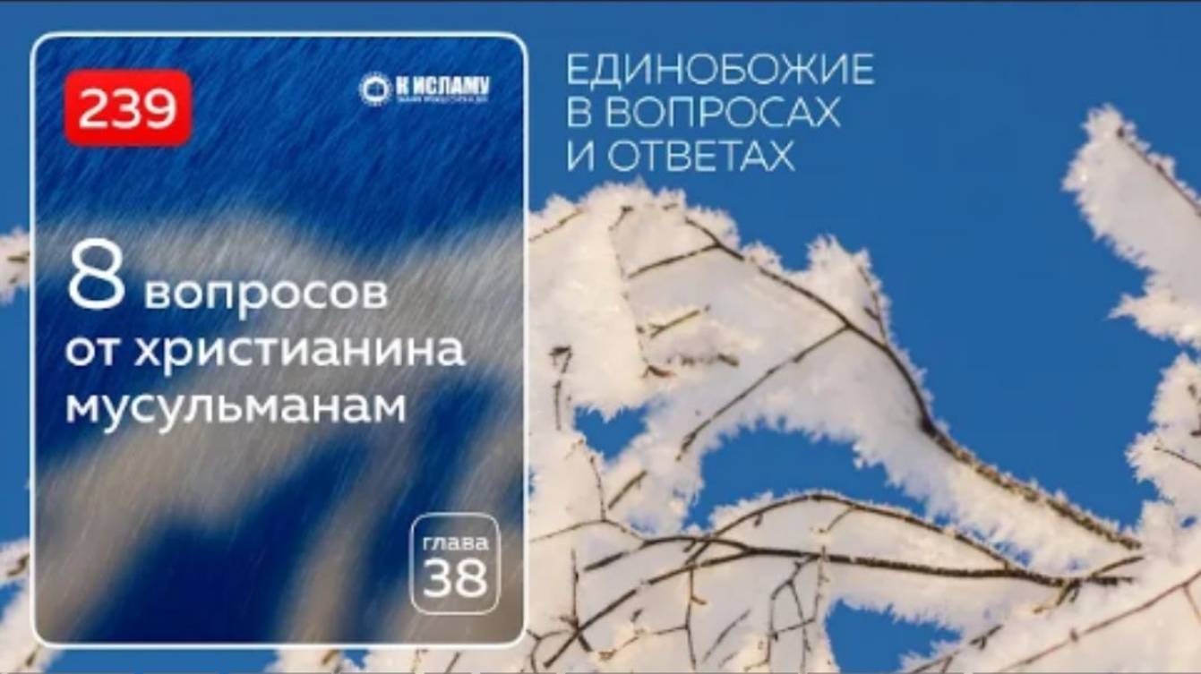 Вопрос 239. Восемь вопросов от христианина мусульманам. Единобожие в вопросах и ответах