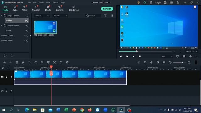 How To Cut Video Clip From Middle in Filmora 11 | How to Cut or Split Video in Filmora 11