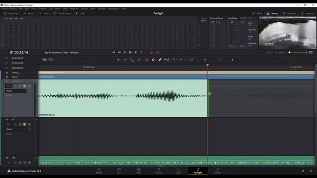 DaVinci Resolve 18 //// Урок 7 /// FAIRLIGHT // Часть 4 / Обрезка клипов в Fairlight