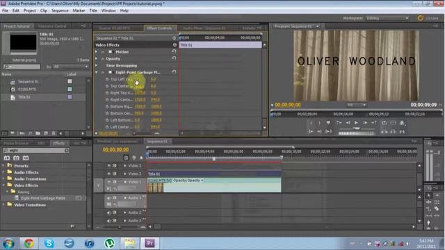 premiere pro cs5.5, garbage matt on text