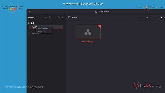 DaVinci Resolve - Impostazioni Iniziali