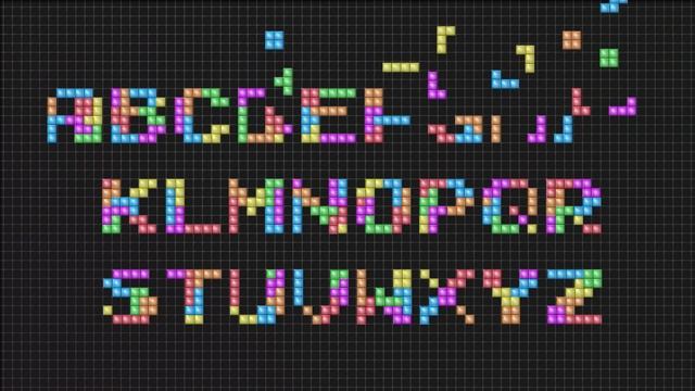 Brick Game Typeface (After Effects template)