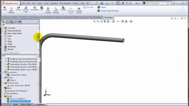 SOLIDWORKS Simulation Transient Sensor