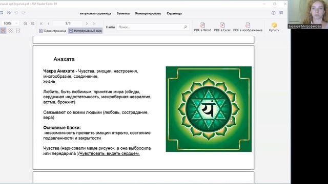 Четвертая чакра описание