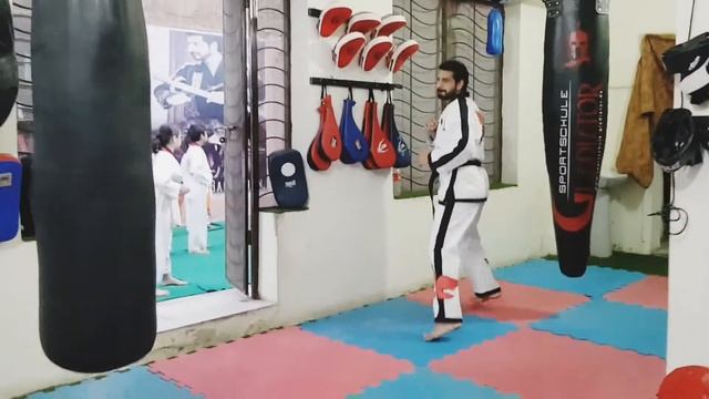 Taekwondo|Learning Level 5| ORANGE Belt Syllables| #Fling #kick By Master jahanzaib Ali.
