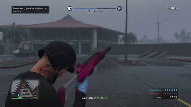 Jogando uma captura com meu primo gta v oline