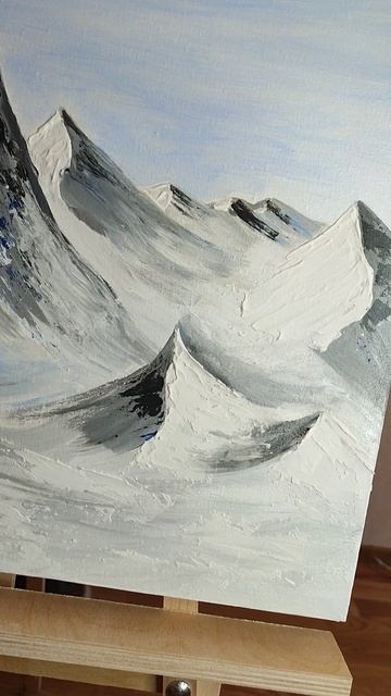 Интерьерная картина Дыхание гор #живопись #акрил #рисую #картина