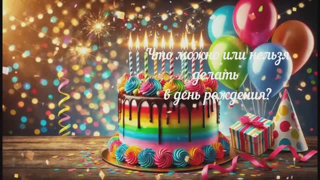 Что по приметам можно и нужно делать в день рождения