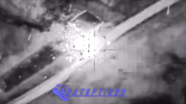 Шикарные кадры уничтожения украинского танка в Сумской области !!!