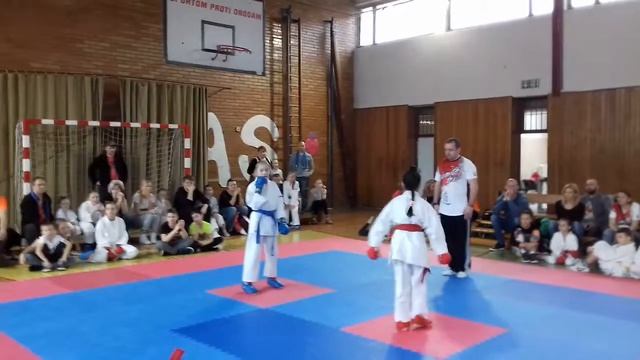 KARATE SPARTAK MYJAVA MELISSKA BALAZOVA STRIEBRO TRENČÍN