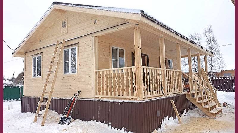Кто строит дом, тот строит счастье! Дом из бруса с вместительной террасой в Чудово