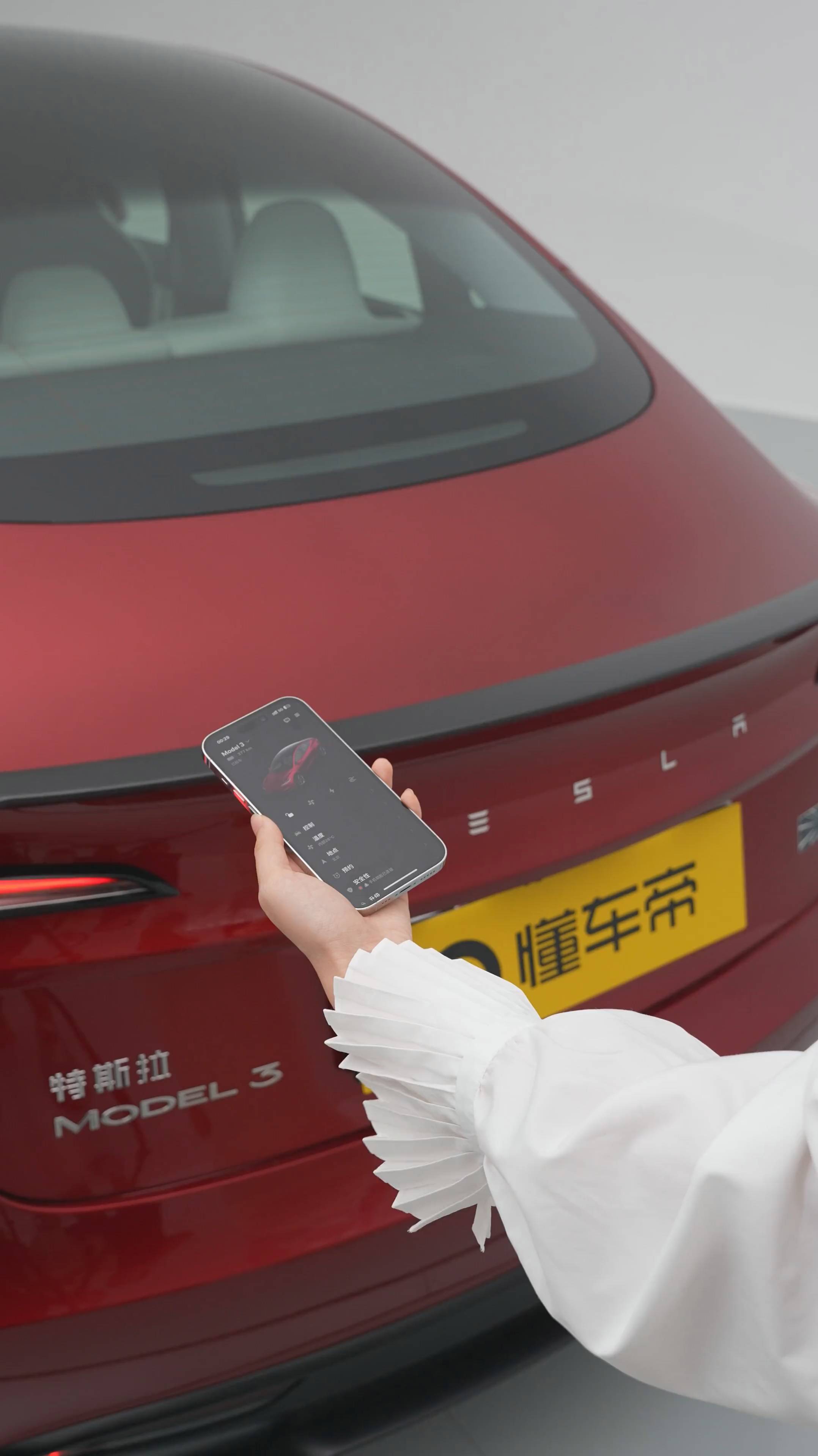 Tesla Model 3 - Способы открывания двери багажника