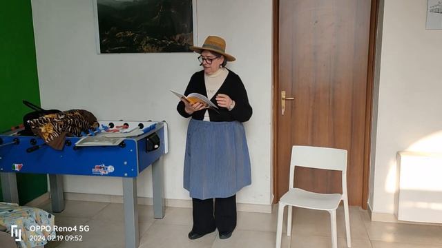 PASQUALINA BUGARI PRESENTA "MONDINE E VECCHI MESTIERI"  A "FERMATA CAFFE'" A BIBBIANO (RE) 21.2.24