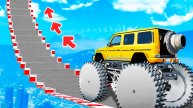 СМОГУТ ЛИ ОГРОМНЫЕ ТАЧКИ ПРОЕХАТЬ ПО СТУПЕНЬКАМ ЛЕСТНИЦЫ В ГТА 5! ЭКСПЕРИМЕНТ GTA 5 ОНЛАЙН