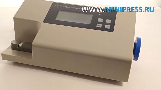 Демонстрация работы лабораторного тестера прочности таблеток Minipress.ru