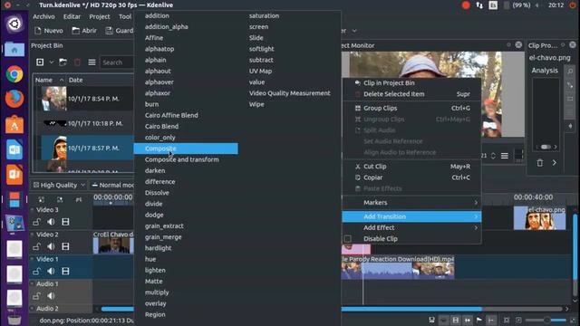 Como Hacer Turn Down For What en Gnu/Linux con Kdenlive