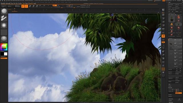 ZBrush Fiber Mesh Tree