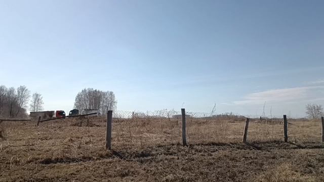 Пылит дорога на цемзавод п. Октябрьский (Кузбасс)