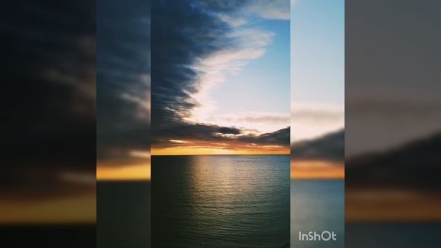 Закат в янтарном
