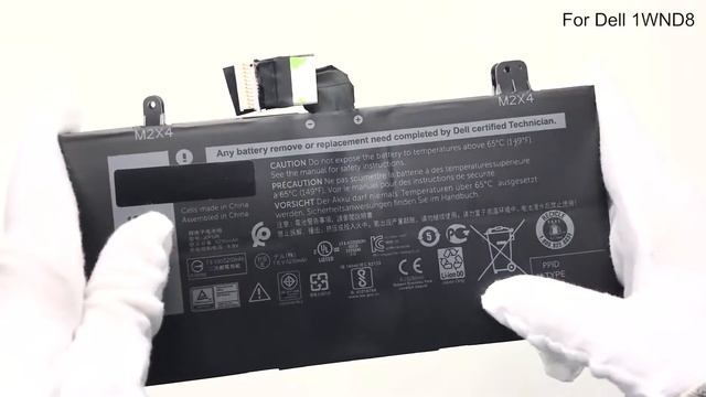 Battery for Dell 1WND8 (11.4V  31.5Wh & 7.6V 42Wh)