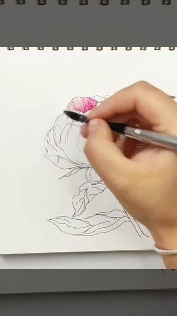 Ловите мини-урок с нежным розовым пионом 🌸🌺🌷 – копія
