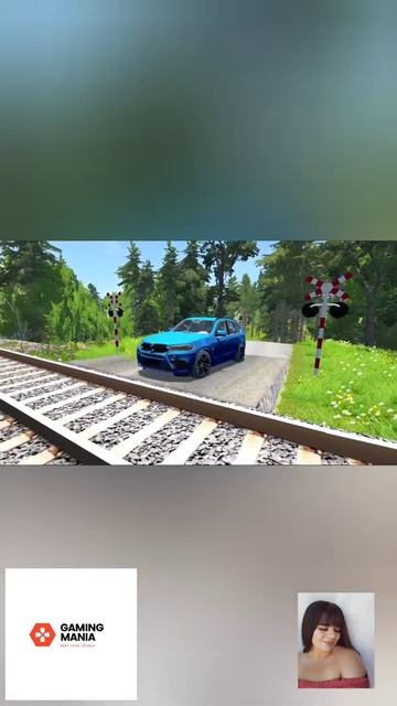 beamng drive bad teen girl playing | rail track