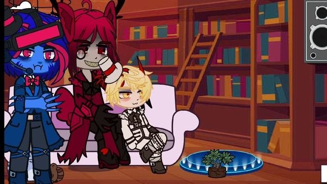Alastor and Lucifer react to RADIOSILENCE  Radioapple  Part 3!  13?   Vox  Hazbin hotel
