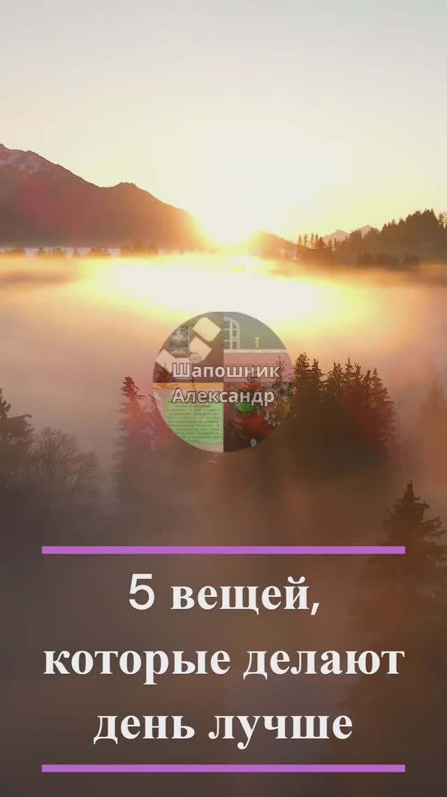 5 вещей, которые делают день лучше