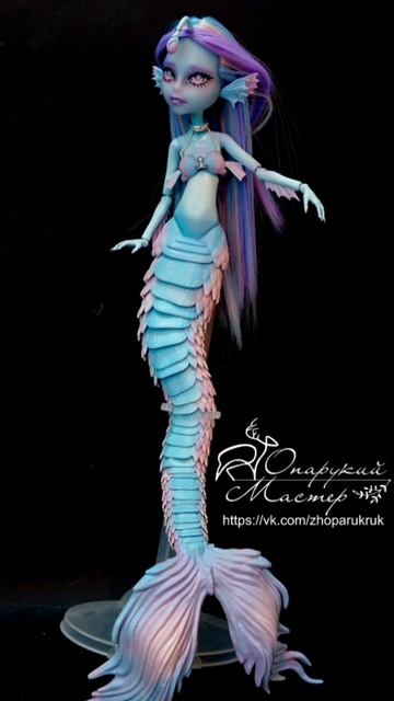 Часть: 13 Финал работы над куклой/Знак зодиака Рыбы на куклеMonster High