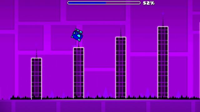 прошел 1 уровень в Geometry dash