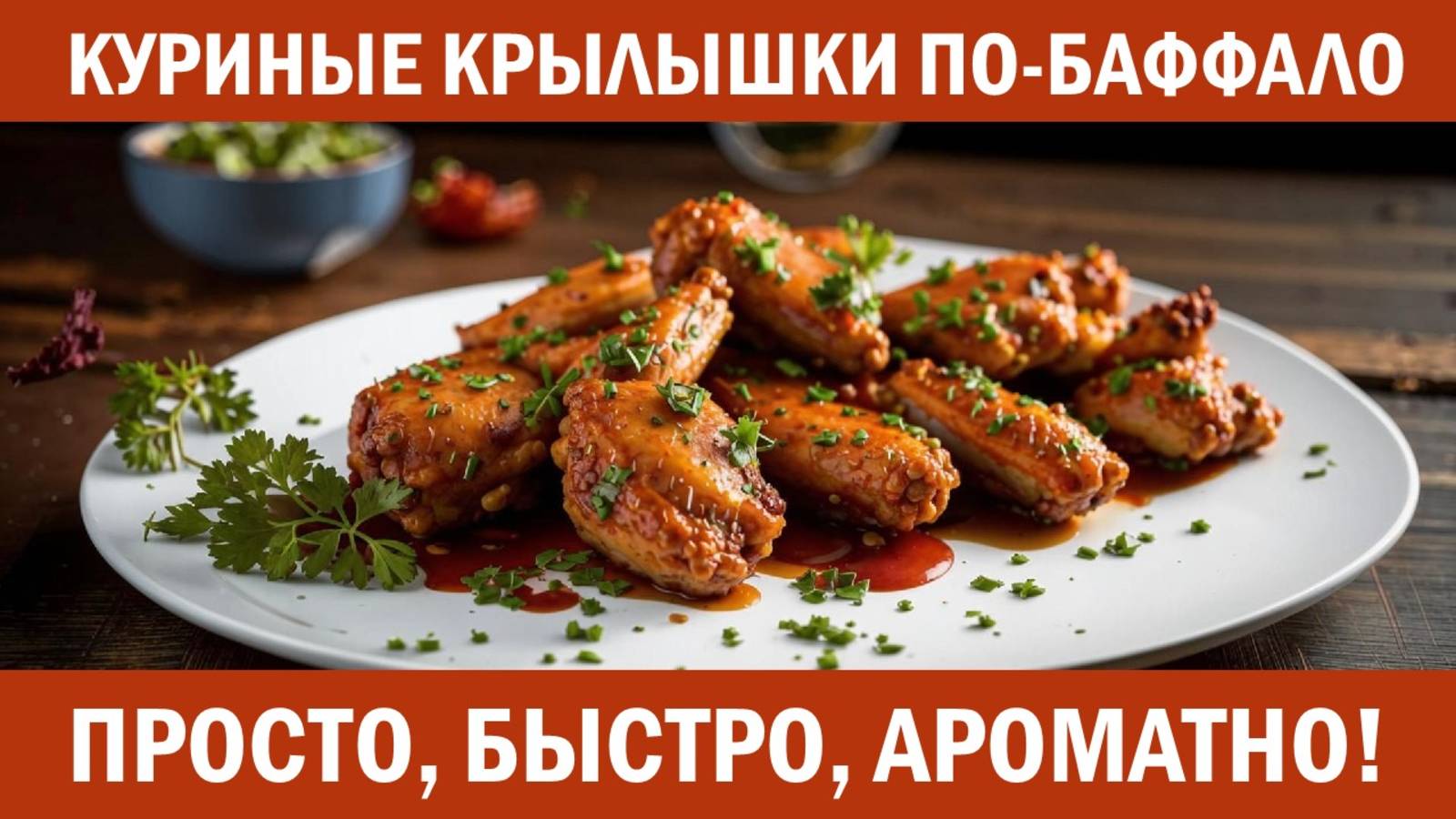 Готовим куриные крылышки по-баффало! Острые и вкусные! 🌶️