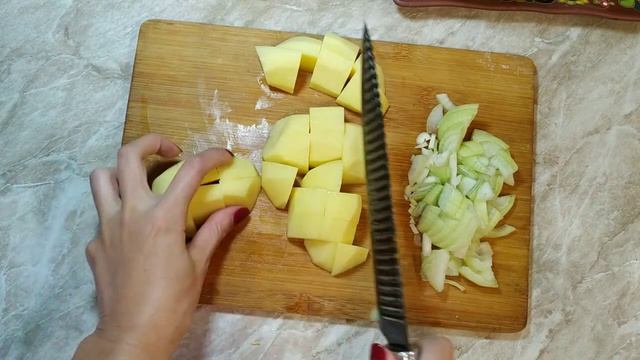 Тыква тушеная с мясом и картофелем🔥 рецепт