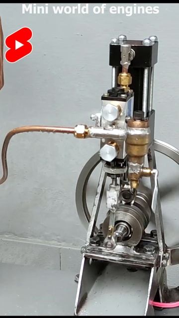 Testing homemade steam engine!