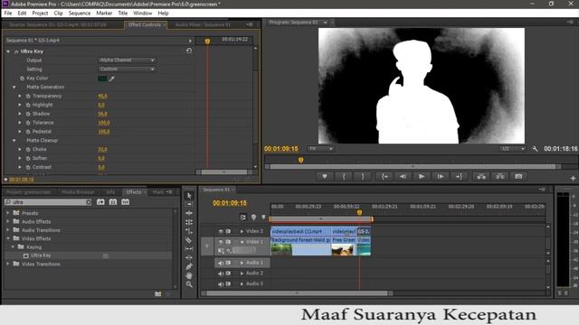 Cara mengedit Green Screen menggunakan Adobe Premiere Pro CS 6