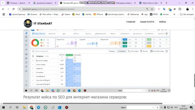 Кейс SEO интернет магазина серверов (6 месяцев)