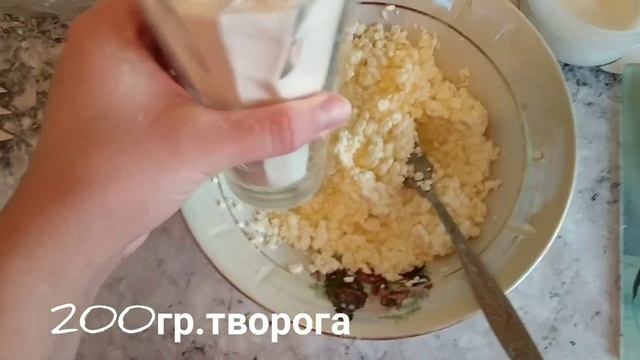 Ленивые творожные пончики