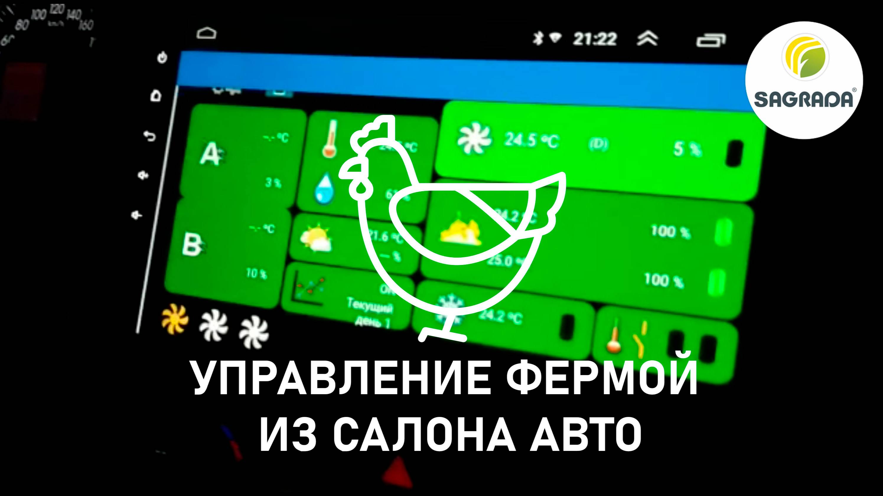 Управление фермой из салона авто | SAGRADA