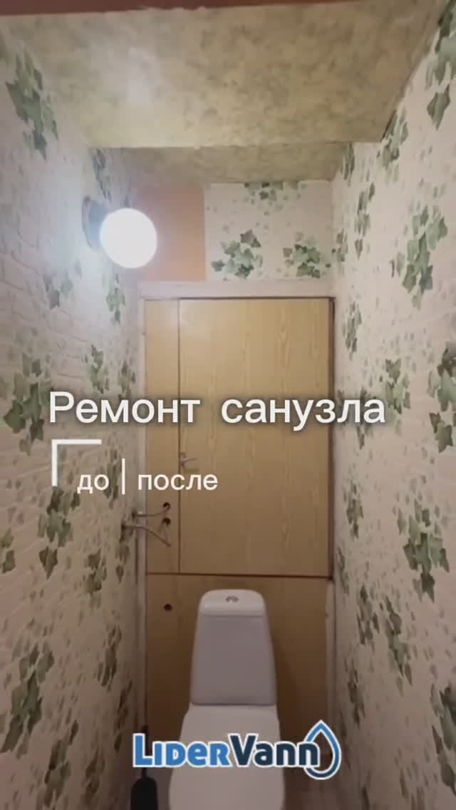 Ремонт санузла До / После