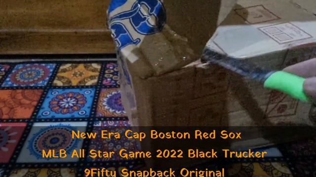 Unboxing New Era Cap Boston Red Sox MLB All Star Game 2022 Black Trucker 9Fifty Snapback Original