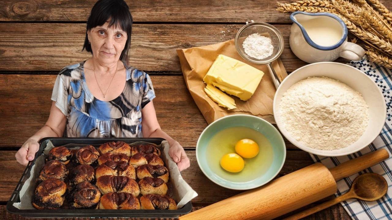 Булочки с маком — пошаговый рецепт | Вкусные и сладкие булочки с маком на Пасху