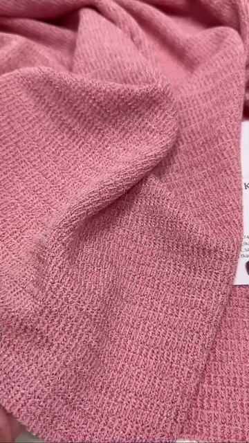 Трикотаж Missoni с ниточкой люрекса. Цвет розовый
